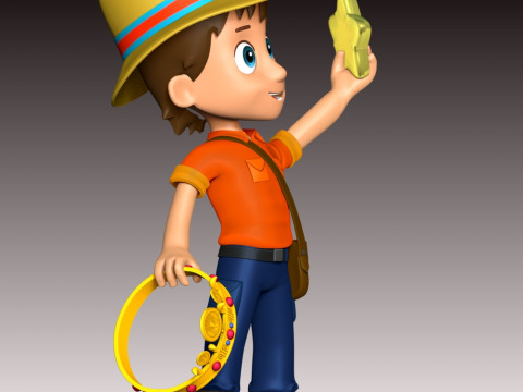 Carlos Paw Patrol Fan Art 3D Print Model
