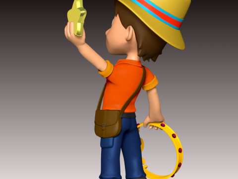 Carlos Paw Patrol Fan Art 3D Print Model