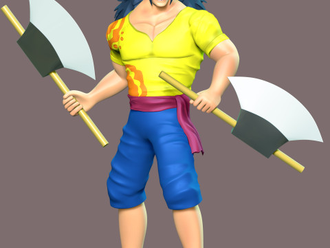 Scopper Gaban - One Piece Modèles 3D en vedette
