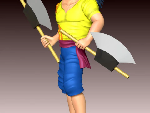 Scopper Gaban - One Piece 3D Print Model