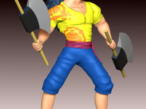 Scopper Gaban - One Piece 3D Print Model