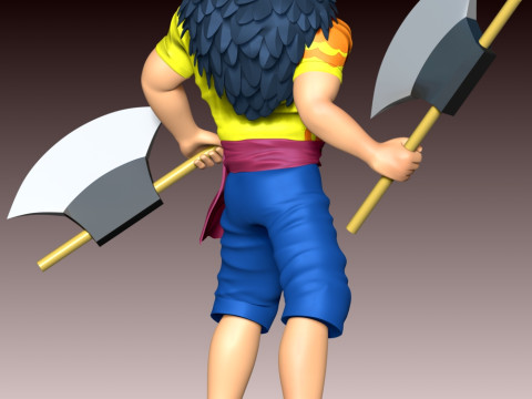 Scopper Gaban - One Piece 3D प्रिंट मॉडल