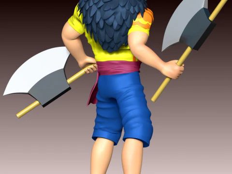 Scopper Gaban - One Piece 3D Print Model