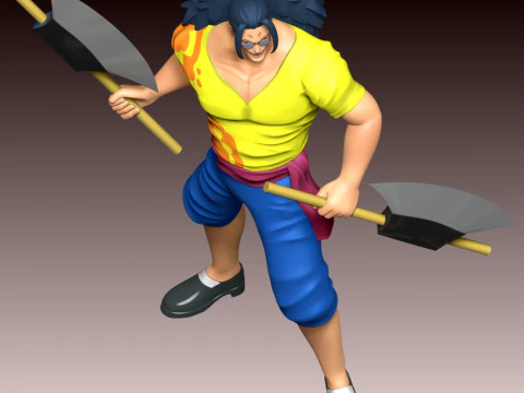 Scopper Gaban - One Piece 3D Print Model