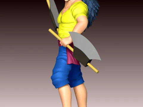 Scopper Gaban - One Piece 3D Print Model