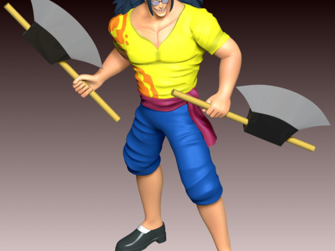 Scopper Gaban - One Piece 3D प्रिंट मॉडल