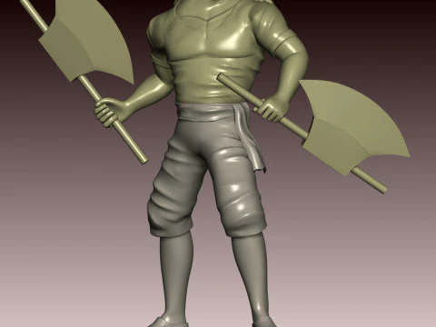 Scopper Gaban - One Piece 3D Print Model
