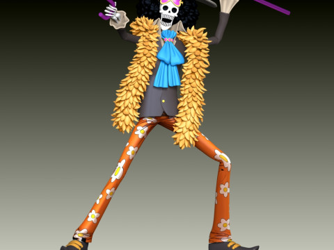 Brook Fan Art Model Cetak 3D