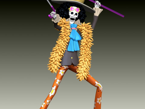 Brook Fan Art Model Cetak 3D