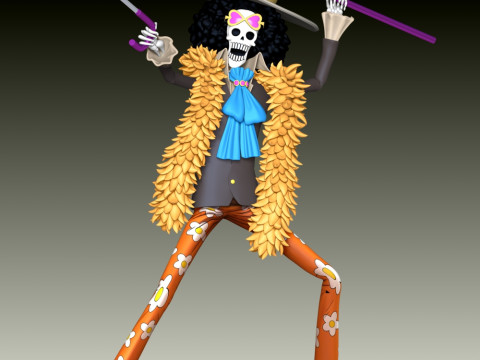 Brook Fan Art Model Cetak 3D
