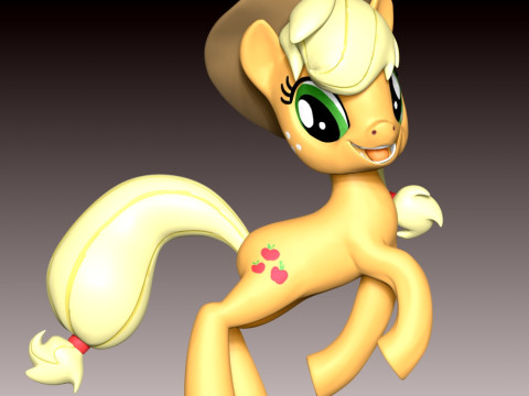 Applejack Fan Art 3D printmodel