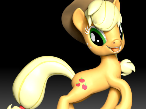 Applejack Fan Art 3D printmodel
