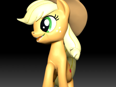 Applejack Fan Art 3D printmodel