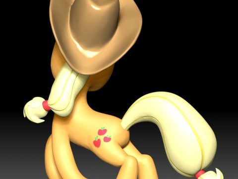 Applejack Fan Art 3D printmodel