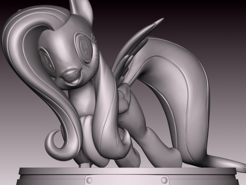 Fluttershy Fan Art 3D 打印模型