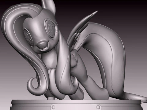 Fluttershy Fan Art 3D Print Model