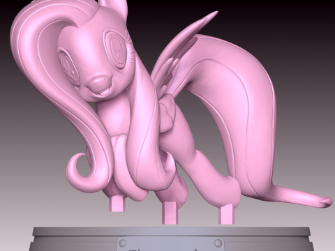 Fluttershy Fan Art 3D 打印模型