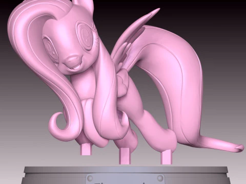 Fluttershy Fan Art 3D Print Model