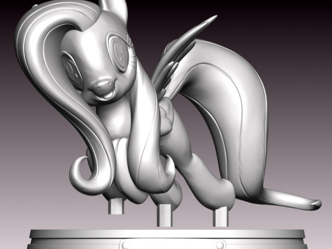Fluttershy Fan Art 3D 打印模型