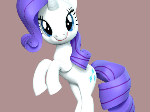 Rarity Fan Art 3D Принт Модель