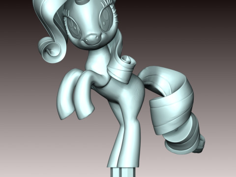 Rarity Fan Art Model Cetak 3D