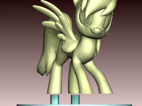 Rainbow Dash Fan Art 3Dプリントモデル