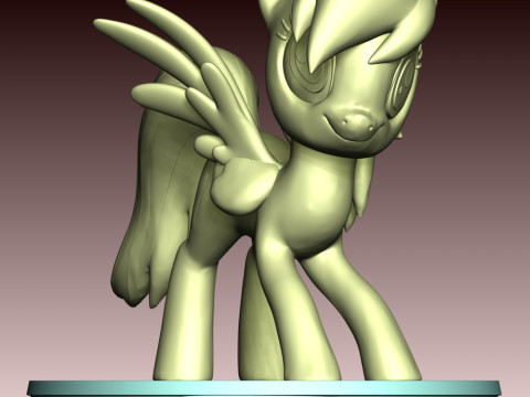 Rainbow Dash Fan Art 3Dプリントモデル
