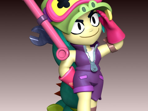 Alli - Brawl Stars Model Cetak 3D