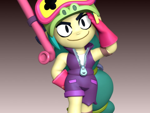 Alli - Brawl Stars Model Cetak 3D