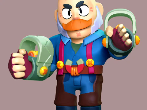 Sam - Brawl Stars 3D Print Model