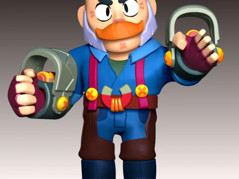 Sam - Brawl Stars 3D Print Model
