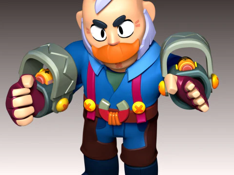 Sam - Brawl Stars 3D Print Model