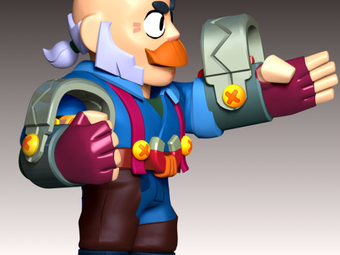 Sam - Brawl Stars Modello di stampa 3D