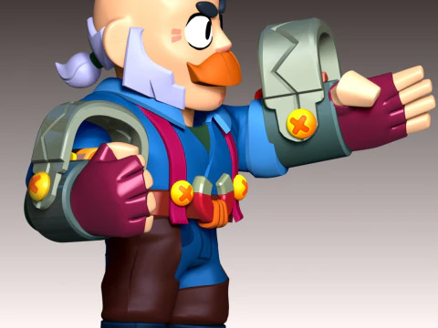 Sam - Brawl Stars 3D Print Model