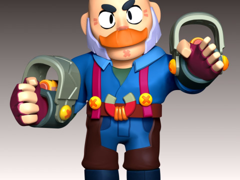 Sam - Brawl Stars Modello di stampa 3D