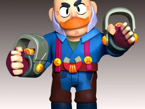 Sam - Brawl Stars 3D Print Model