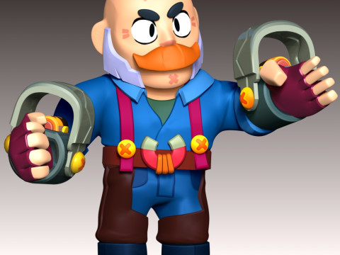 Sam - Brawl Stars Modello di stampa 3D