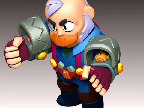 Sam - Brawl Stars 3D Print Model