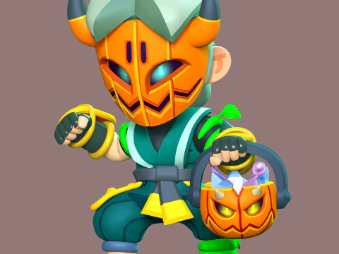 Kabocha Fang &ndash; Brawl Stars 3D Druckmodell