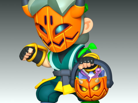 Kabocha Fang - Brawl Stars Modello di stampa 3D