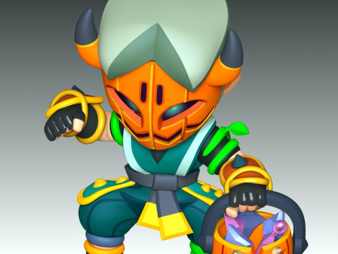 Kabocha Fang - Brawl Stars Modello di stampa 3D
