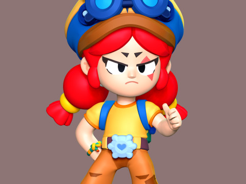 Jessie - Brawl Stars 3D 打印模型
