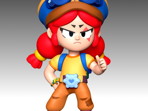 Jessie - Brawl Stars 3D Print Model