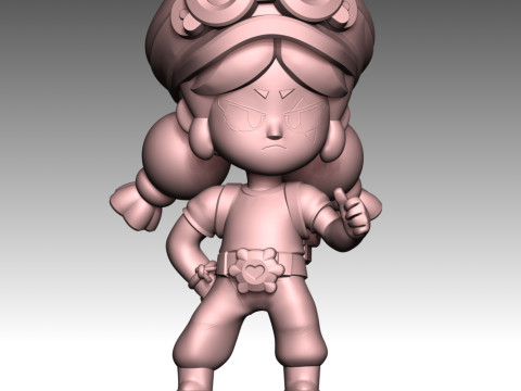 Jessie - Brawl Stars 3D Print Model