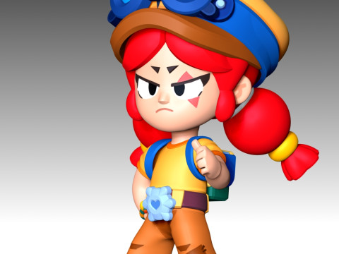 Jessie - Brawl Stars 3D Print Model