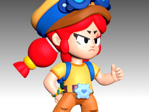 Jessie - Brawl Stars 3D Print Model