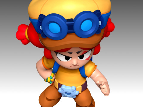 Jessie - Brawl Stars 3D Print Model