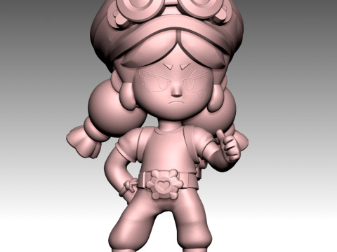 Jessie - Brawl Stars 3D Print Model