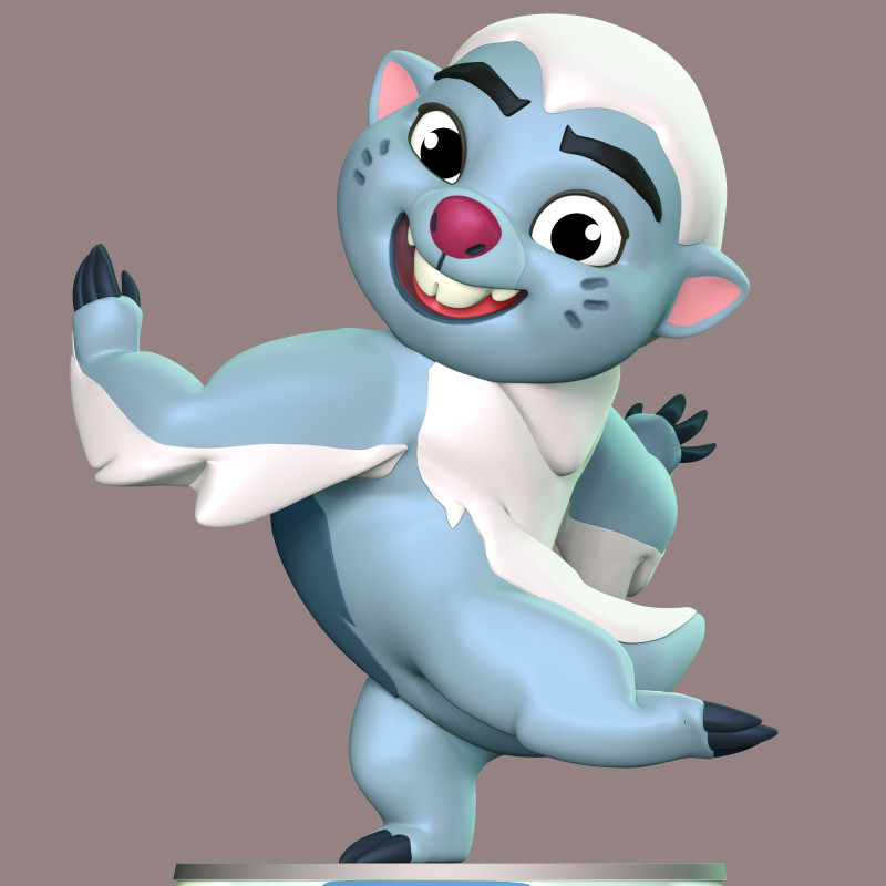 Bunga - The Lion Guard Modello di stampa 3D .c4d .max .obj .3ds .fbx .stl .blend 