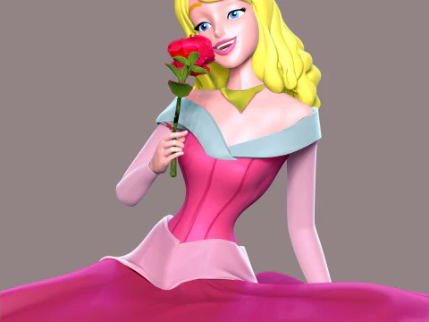 Princess Aurora 3D Print Model